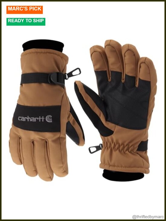 Other - Waterproof Insulated Knit Cuff Gloves for Men - Durable Work Gloves